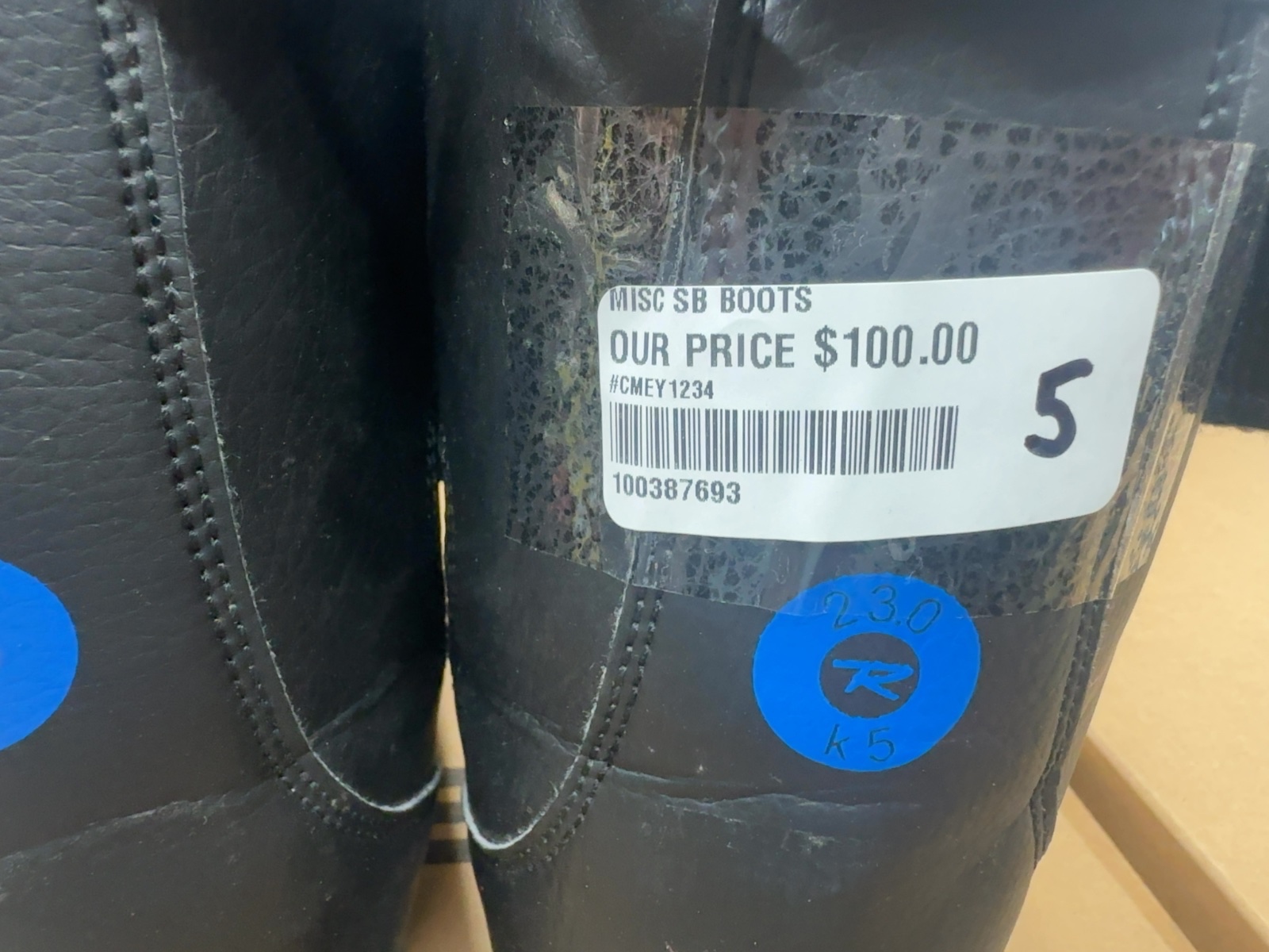 Rossignol Velcro Snowboard Boots Size 5 Kids