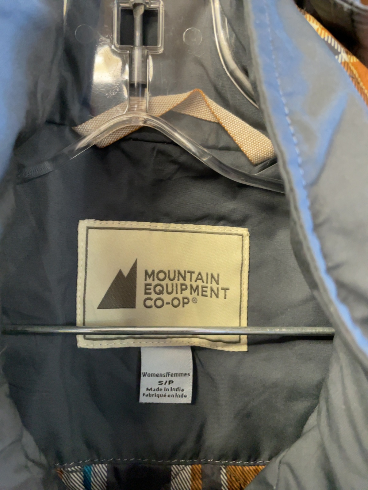Mountain Equipment Co-op Women's Size S Hooded Rain Parka Jacket Grey
