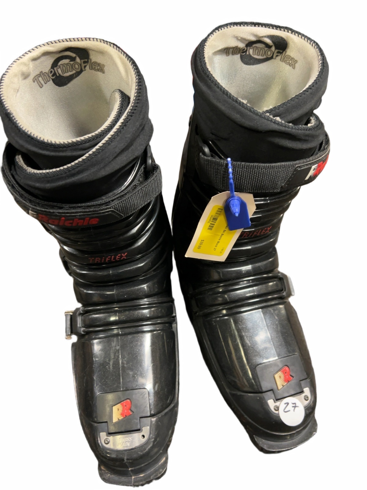 Raichle Triflex TF5 Alpine Ski Boots Black Good Mondopoint 27