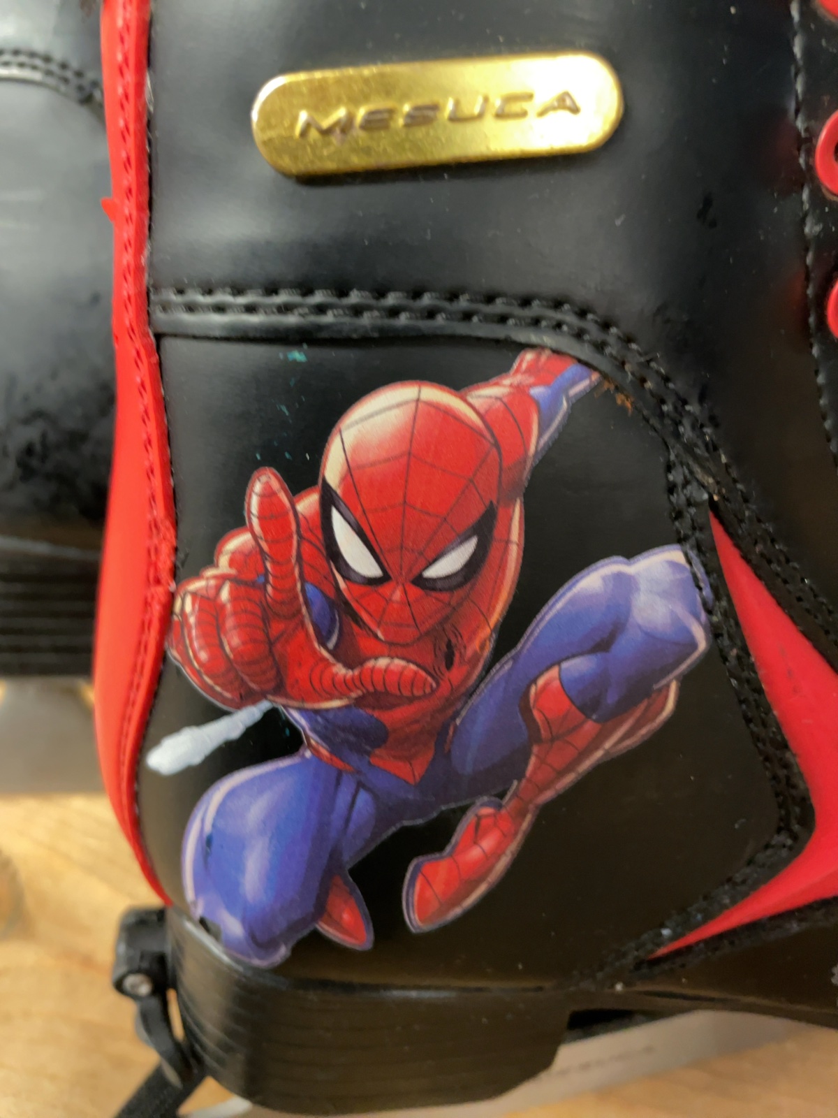 Mesuca Marvel Spider-Man Adjustable Ice Skates Size 2-5