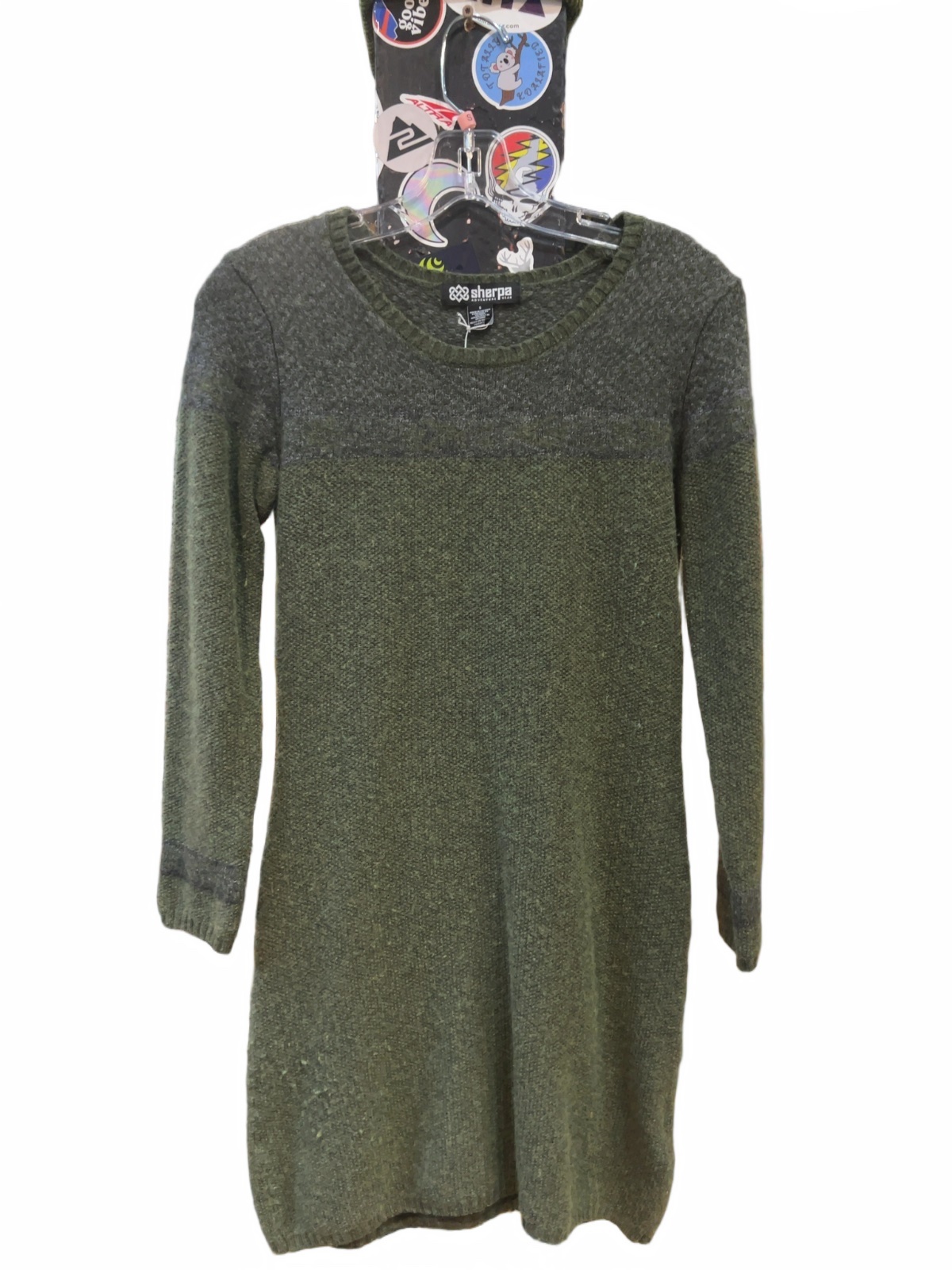 Sherpa Adventure Gear Long Sleeve Knit Sweater Dress S Good