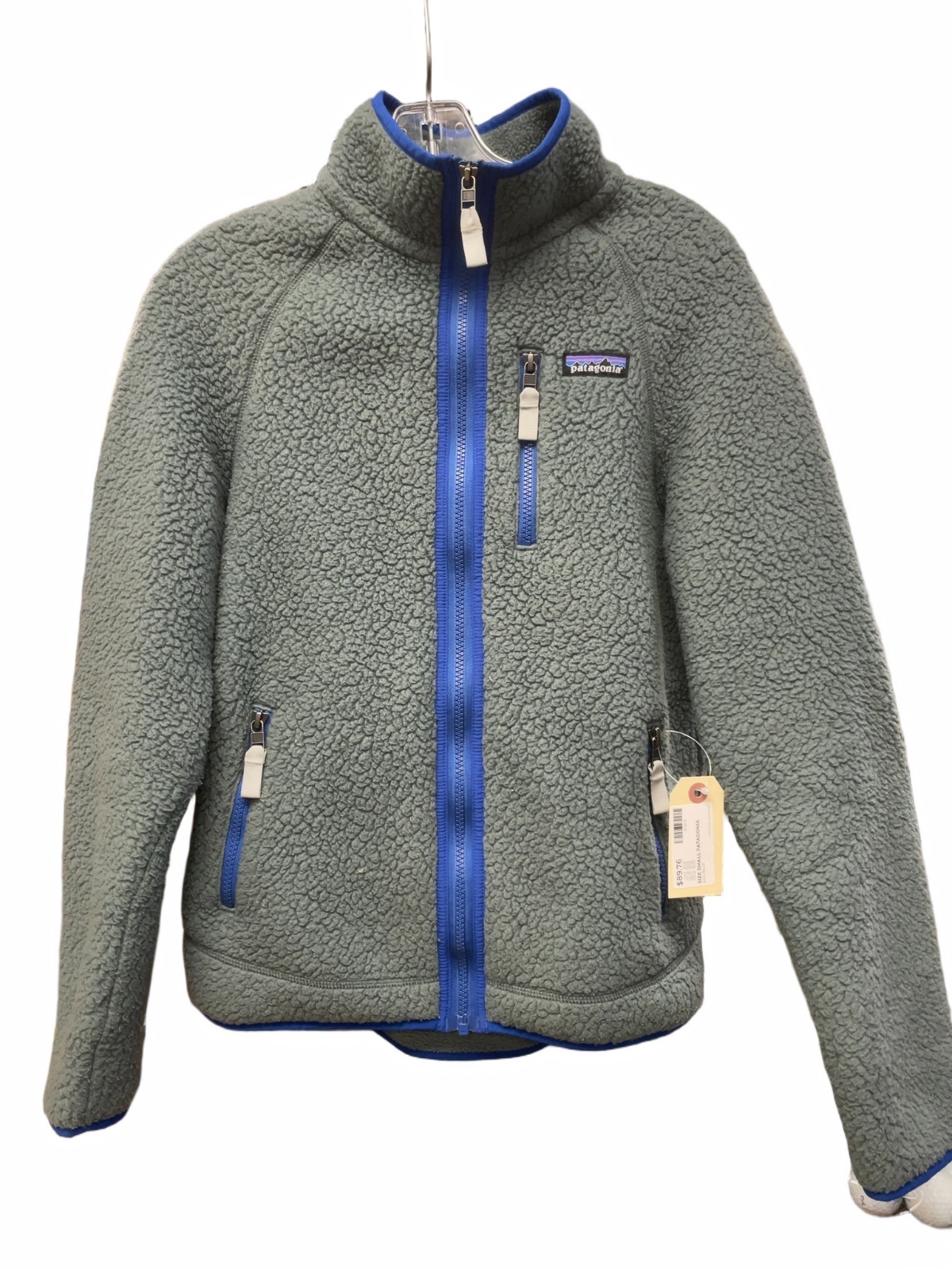 Patagonia Retro Pile Fleece Jacket Size S Grey/Blue - image 1