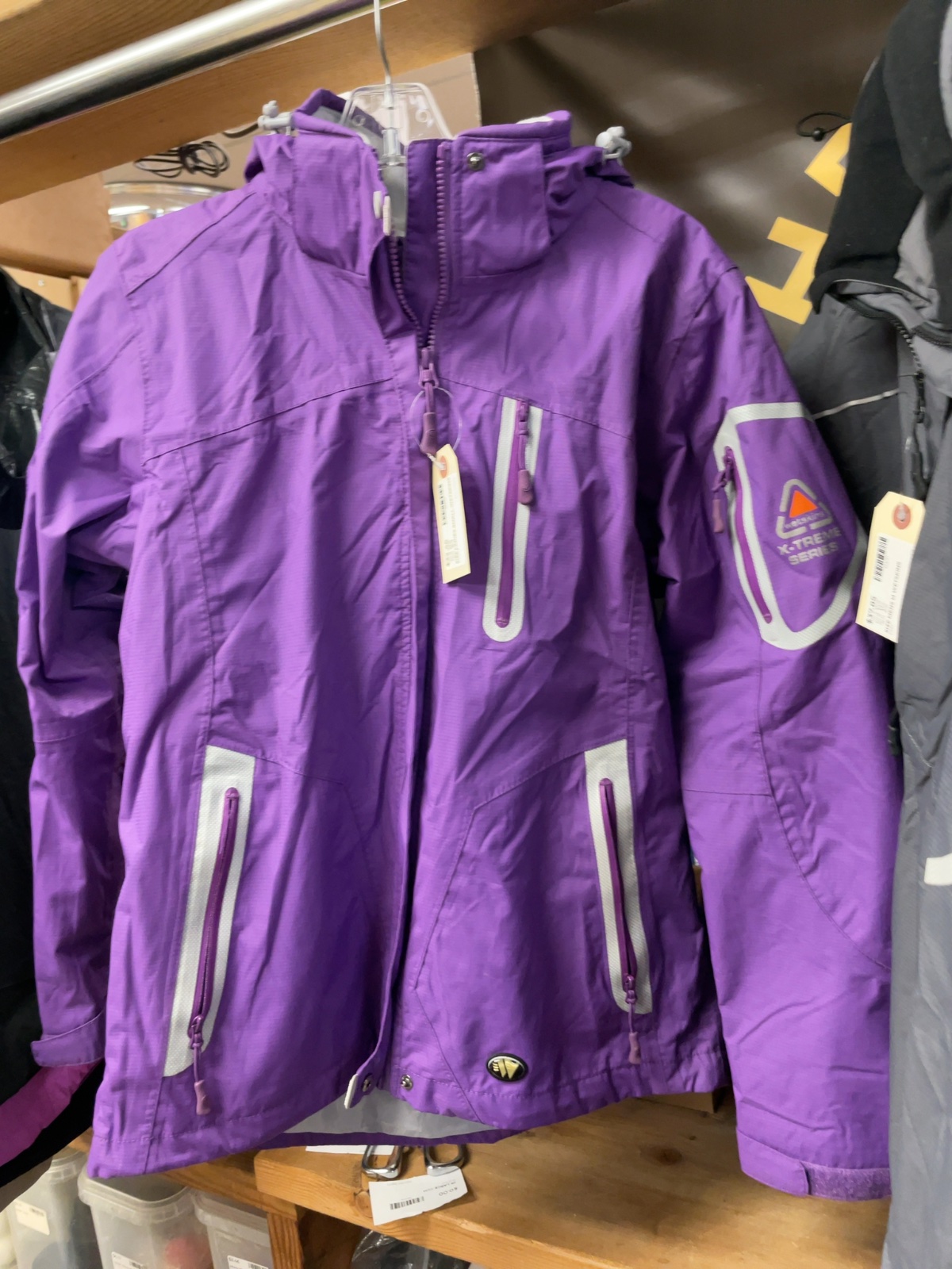 Wetskins X-Treme Series Size Small Hooded Rain Jacket Purple