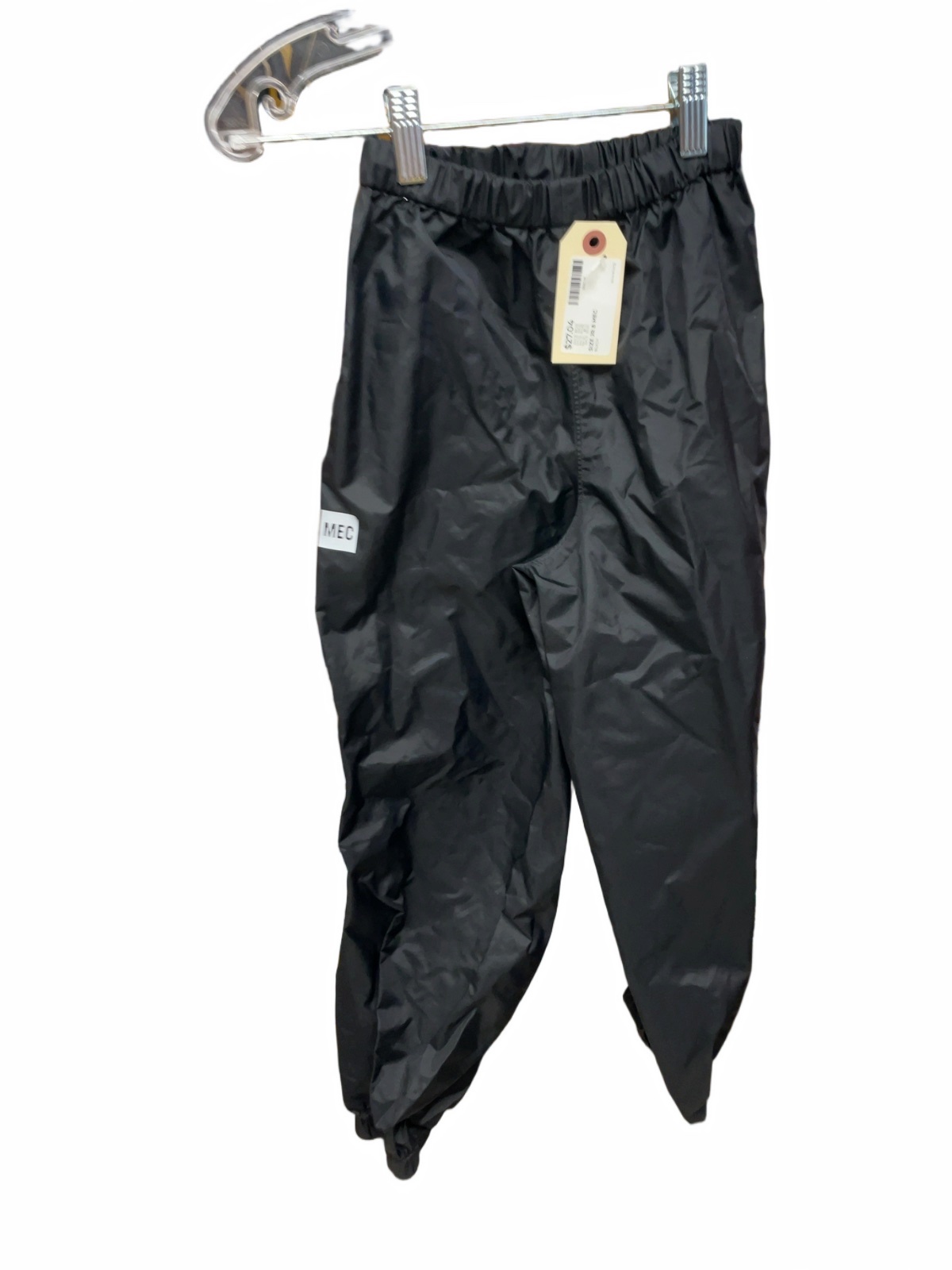 MEC Rain Pants Size 8 Youth Black