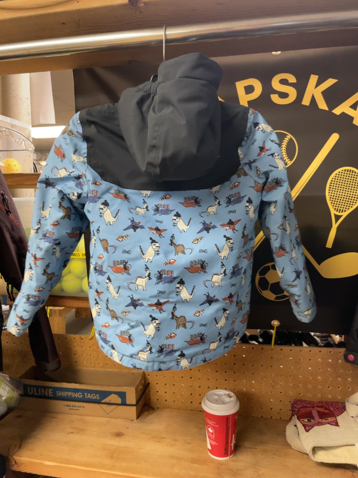 Ripzone Dinosaur Print Ski Jacket Size 6