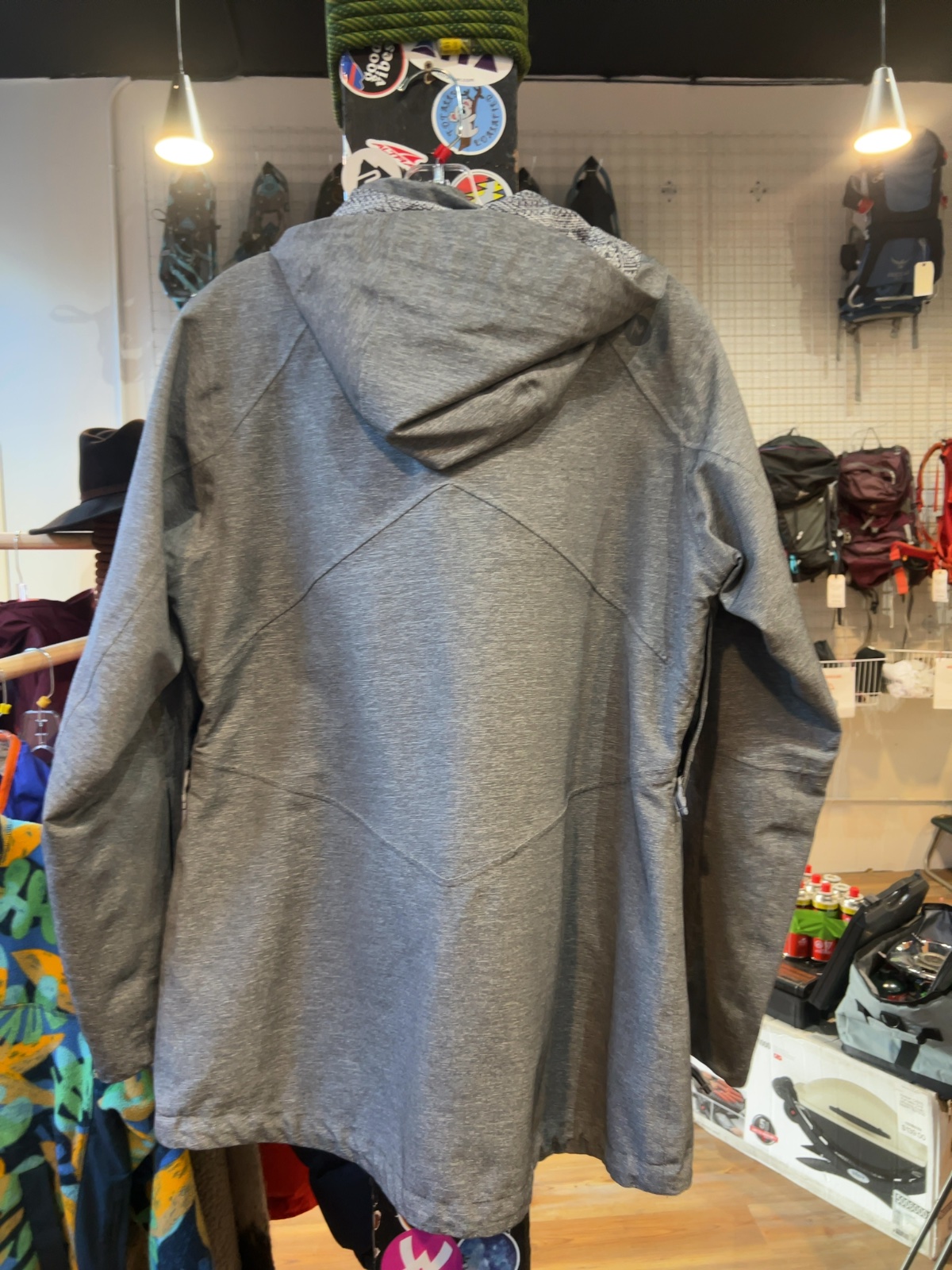 Marmot Tessan Shell Snow Jacket Heather Grey Good L
