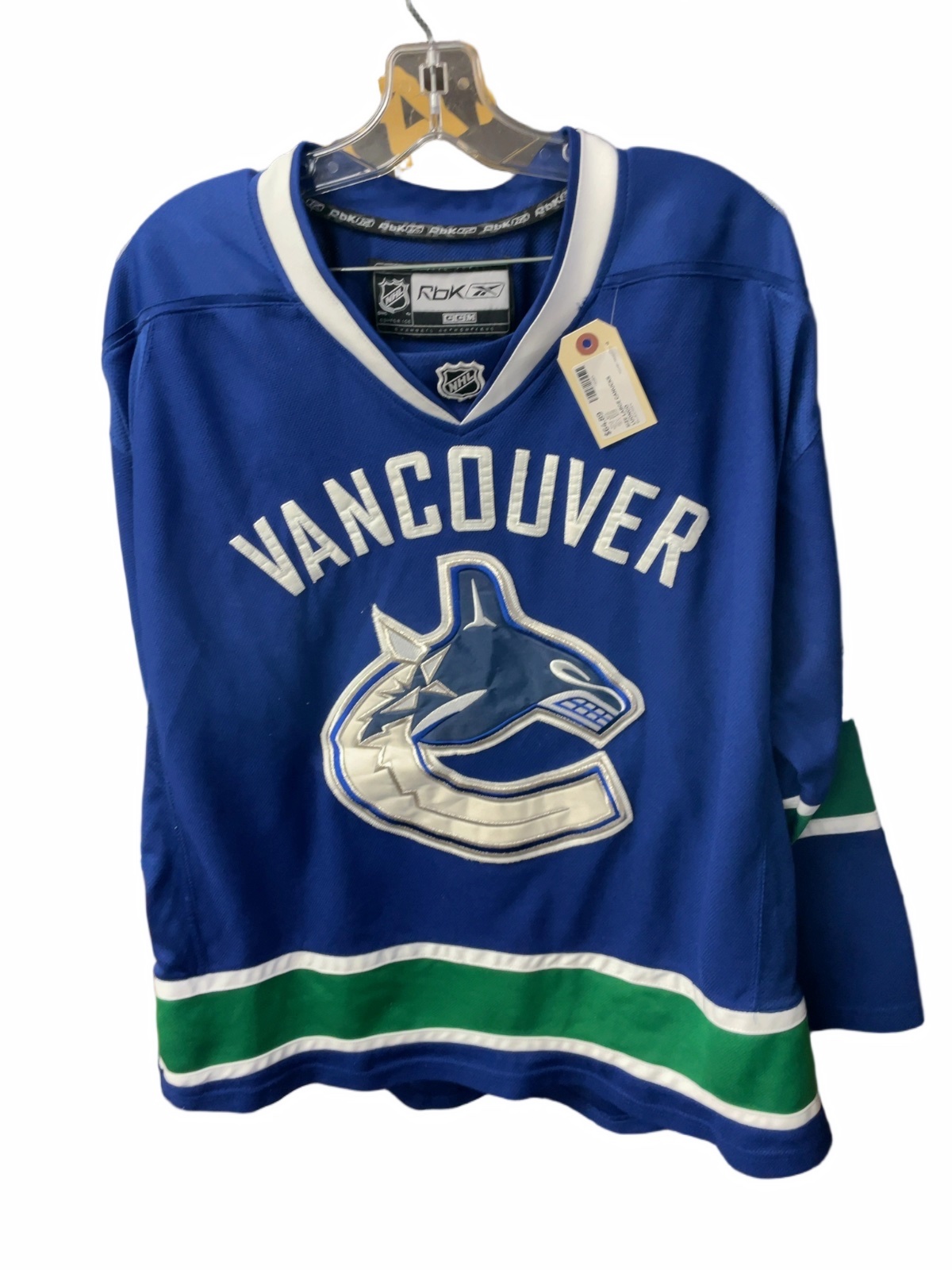 Reebok Vancouver Canucks Roberto Luongo Size L Hockey Jersey