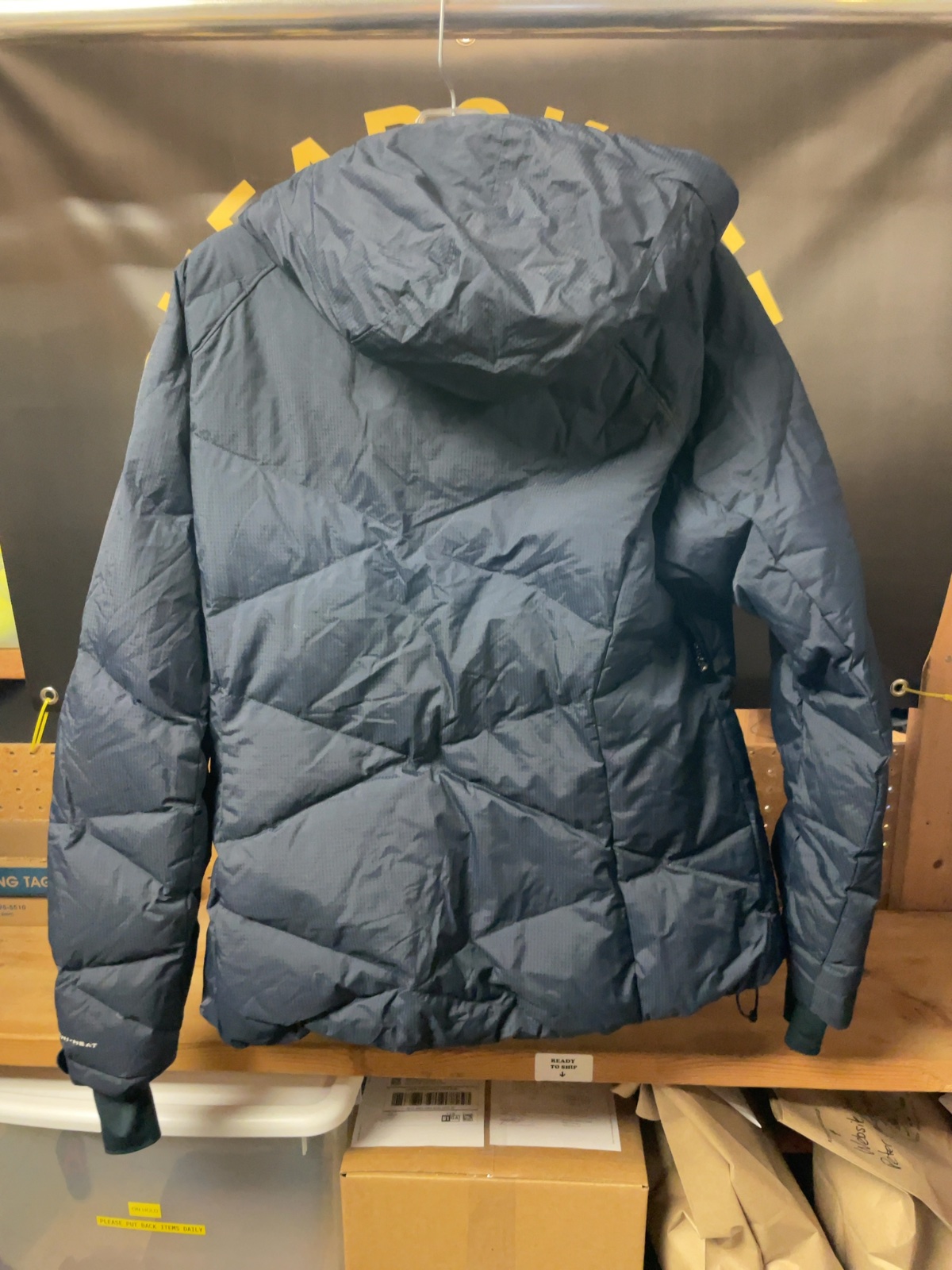 Columbia Omni-Heat Down Ski Jacket Size XL Navy Blue