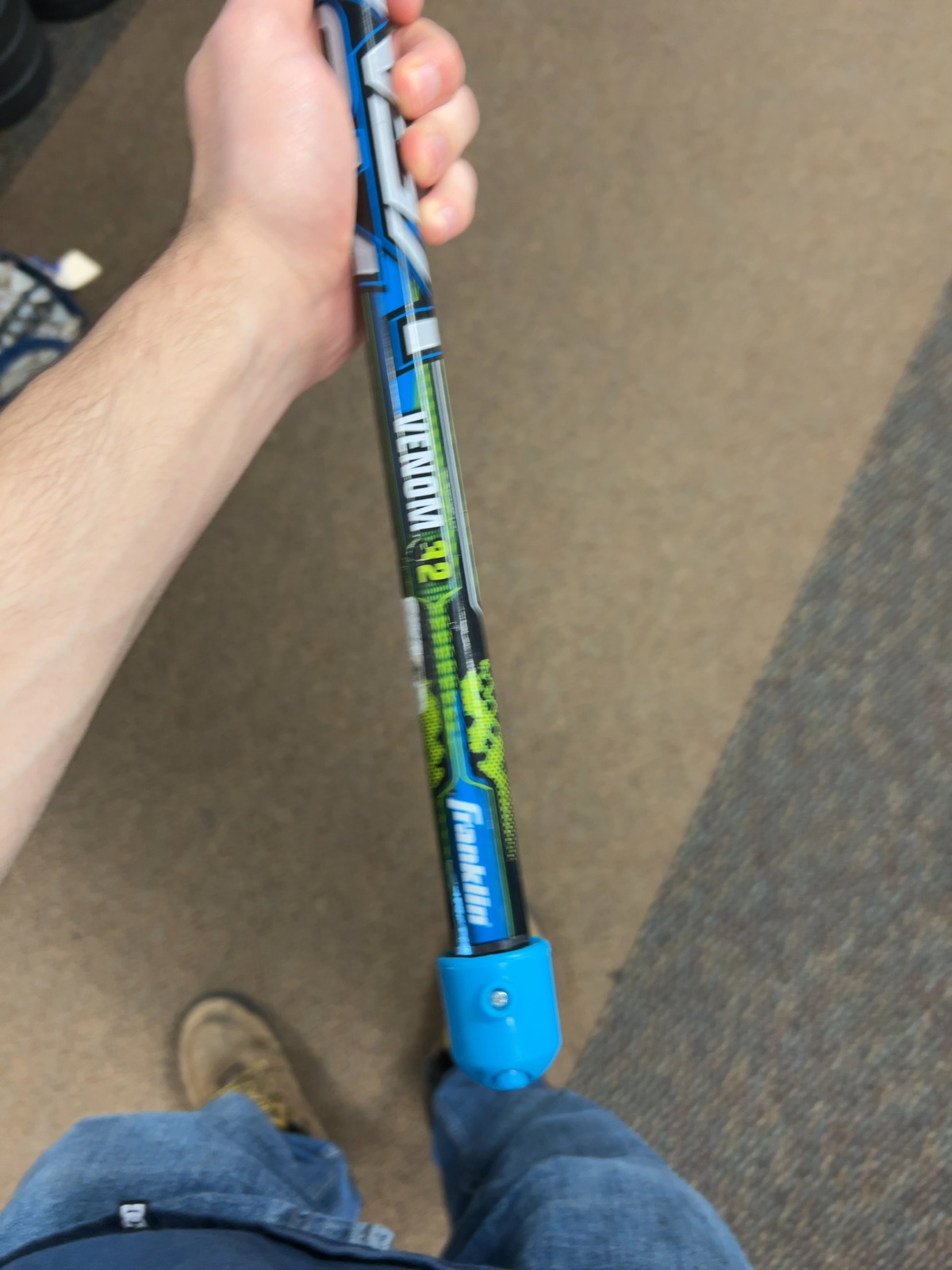 Franklin Sports Venom 32 Youth Lacrosse Stick Blue/Black Good