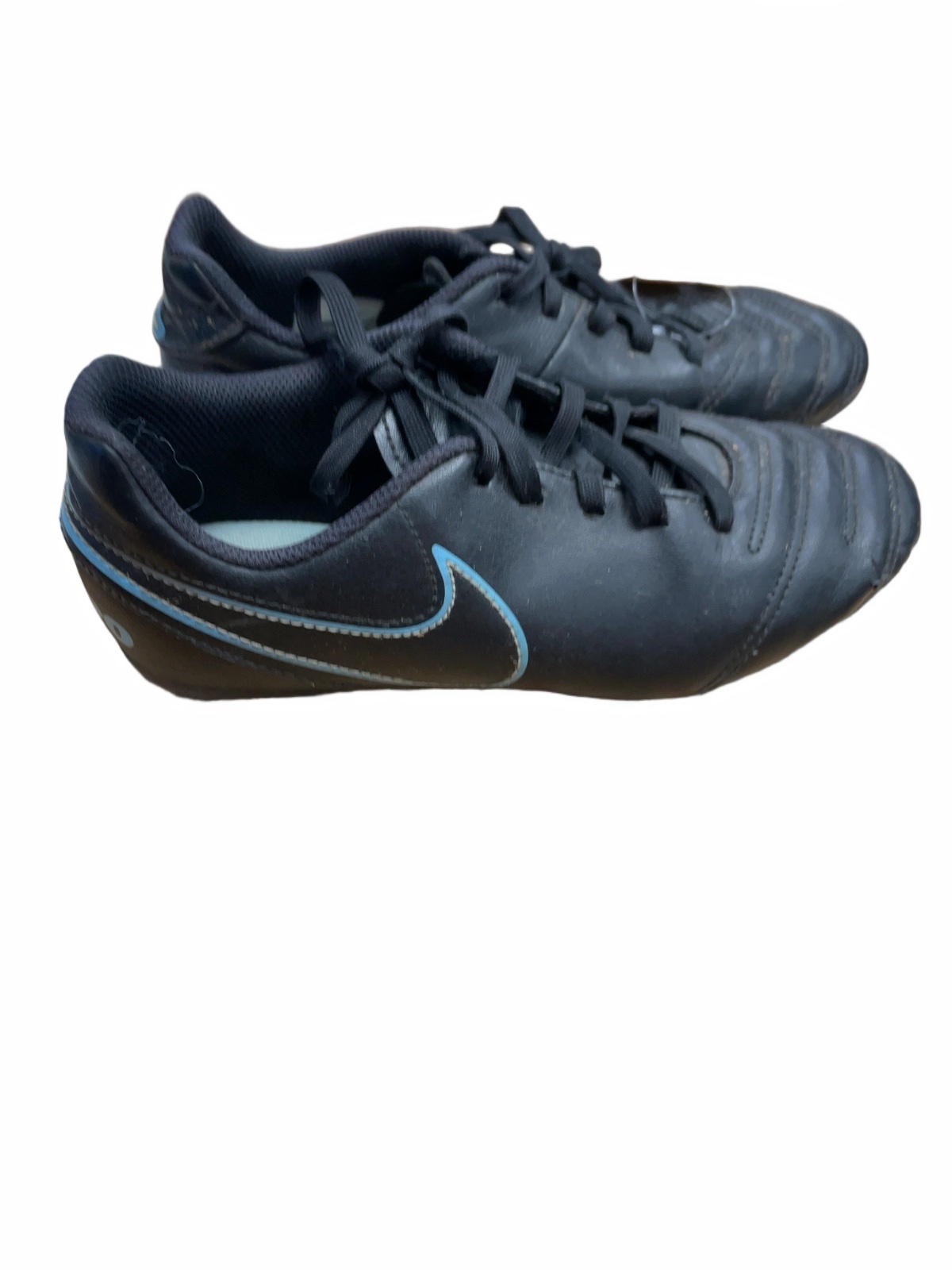 Nike Tiempo Size 3 Youth Soccer Cleats Black - image 1