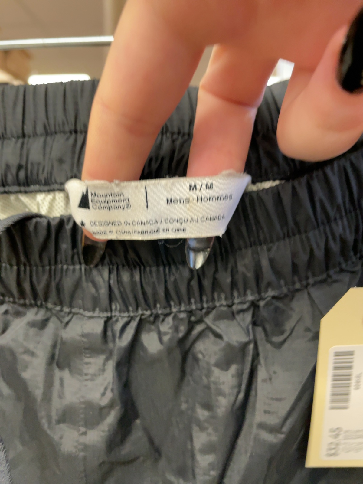 MEC Size M Men's Rain Pants