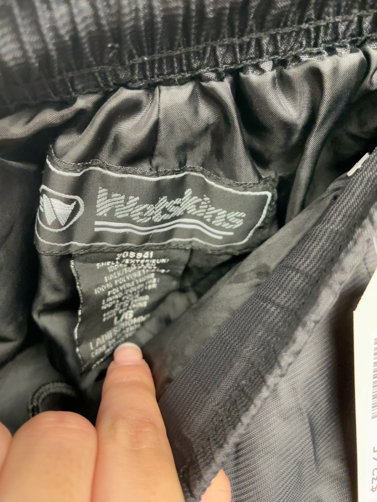 Wetskins Size L Winter Pants Black