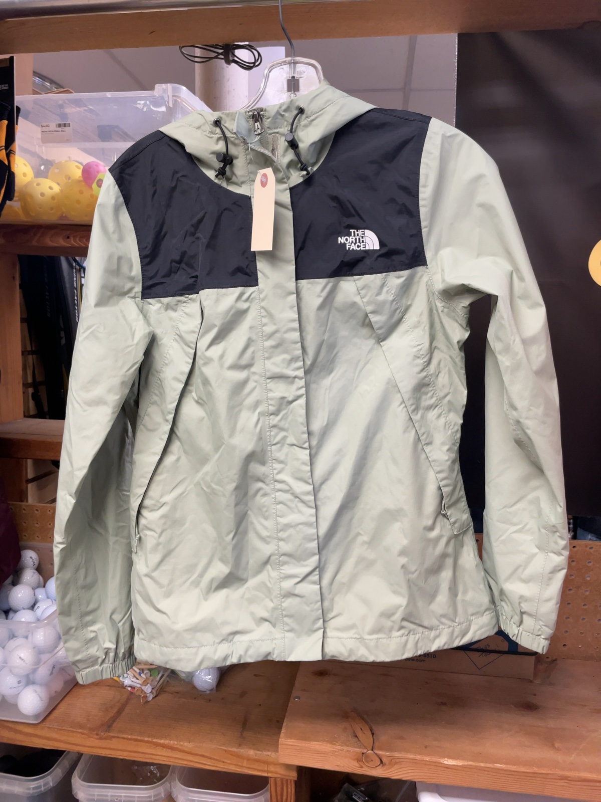 The North Face Rain Jacket Size XS Green/Black