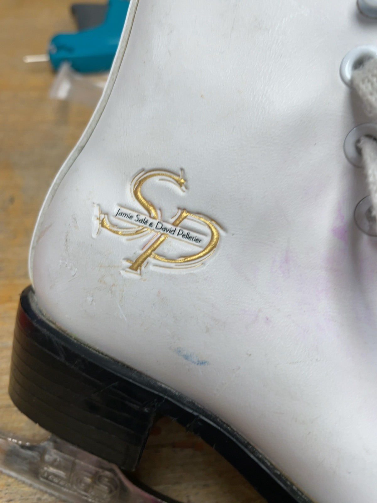 SP Jamie Sale & David Pelletier Size 11 Figure Skates White