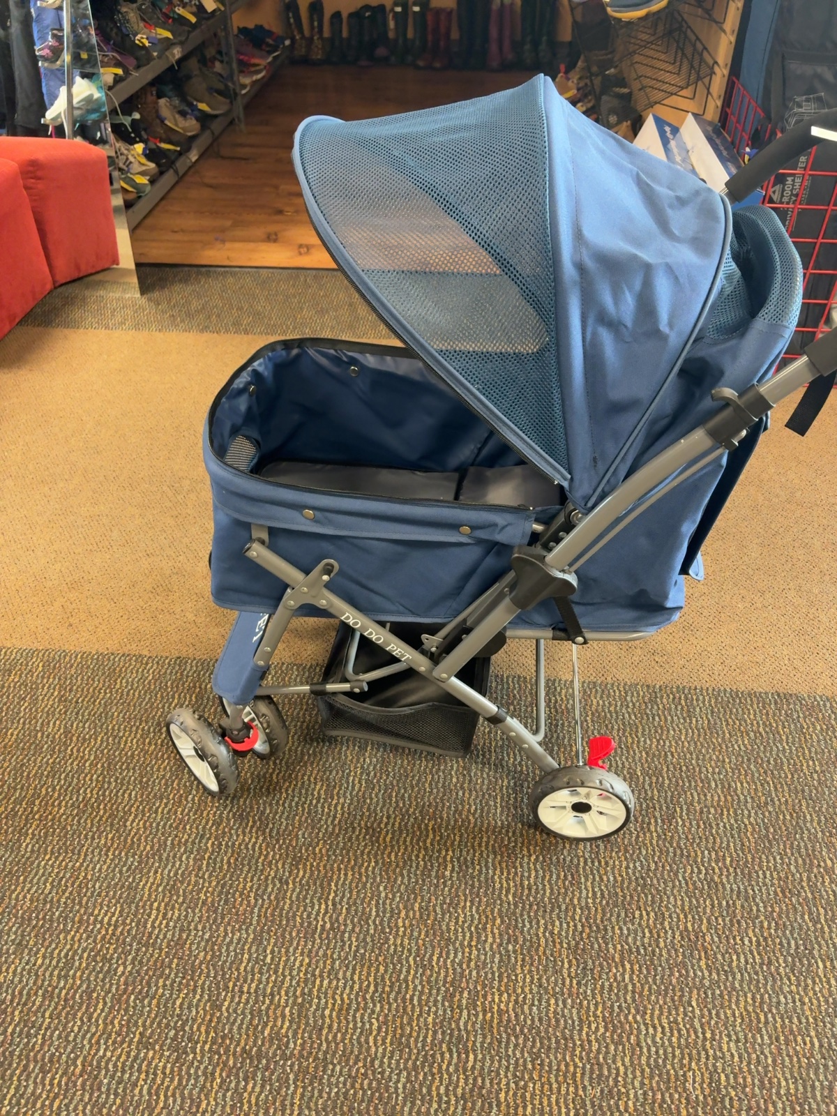 DodoPet Folding Pet Stroller Navy Good