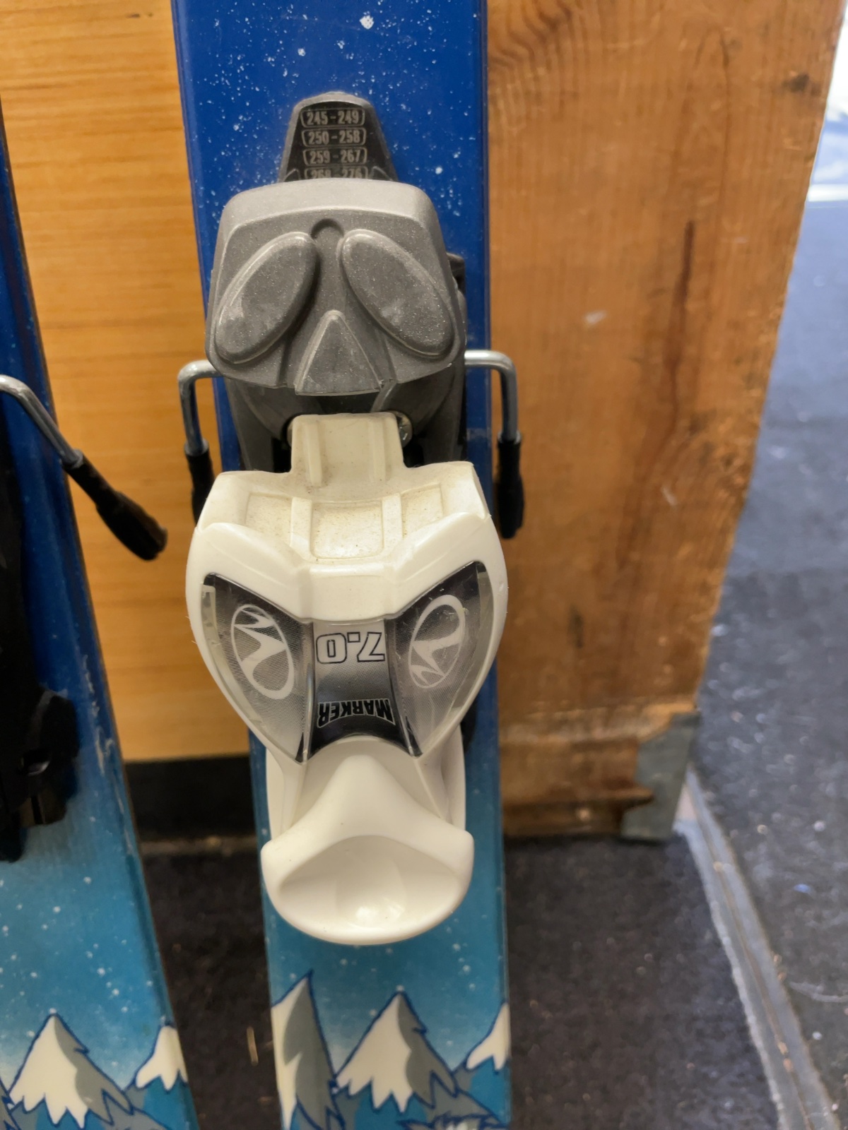 K2 Indy 124cm Downhill Skis with Marker 7.0 Bindings