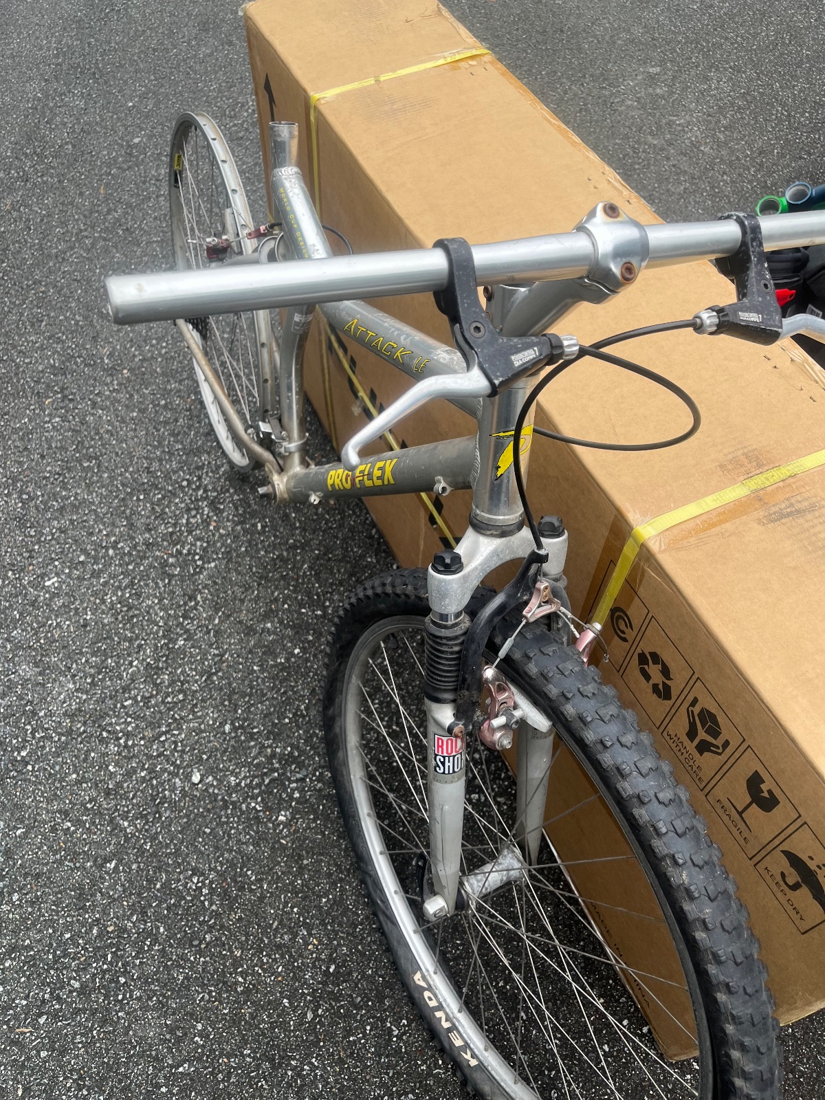 ProFlex Attack LE Mountain Bike Frame Project Full Suspension Size M 26" 80mm