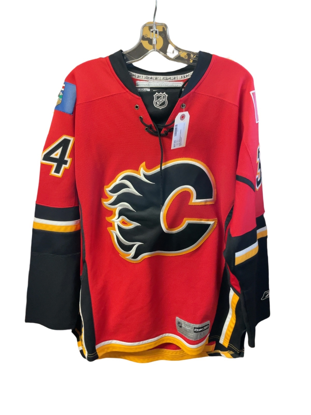 Reebok Calgary Flames Miikka Kiprusoff Size M Hockey Jersey - image 1