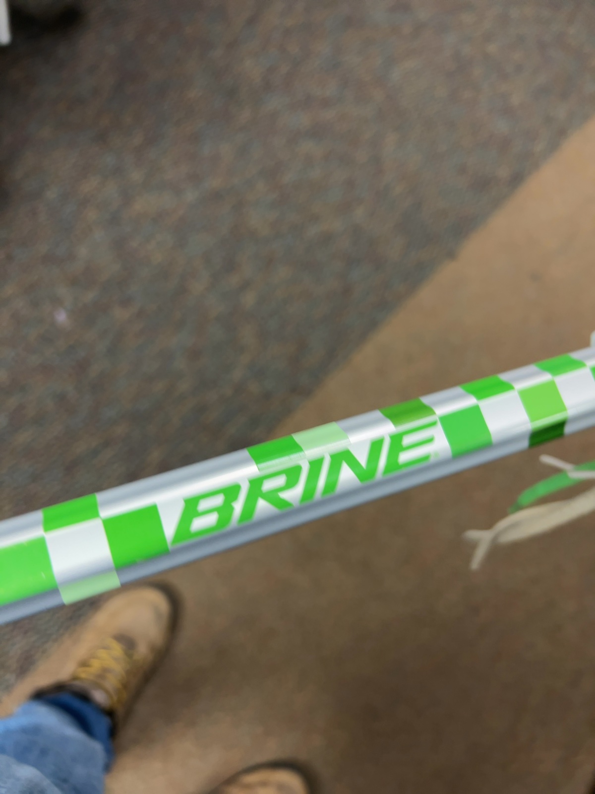 Brine Allure Women's Complete Lacrosse Stick Good White/Green