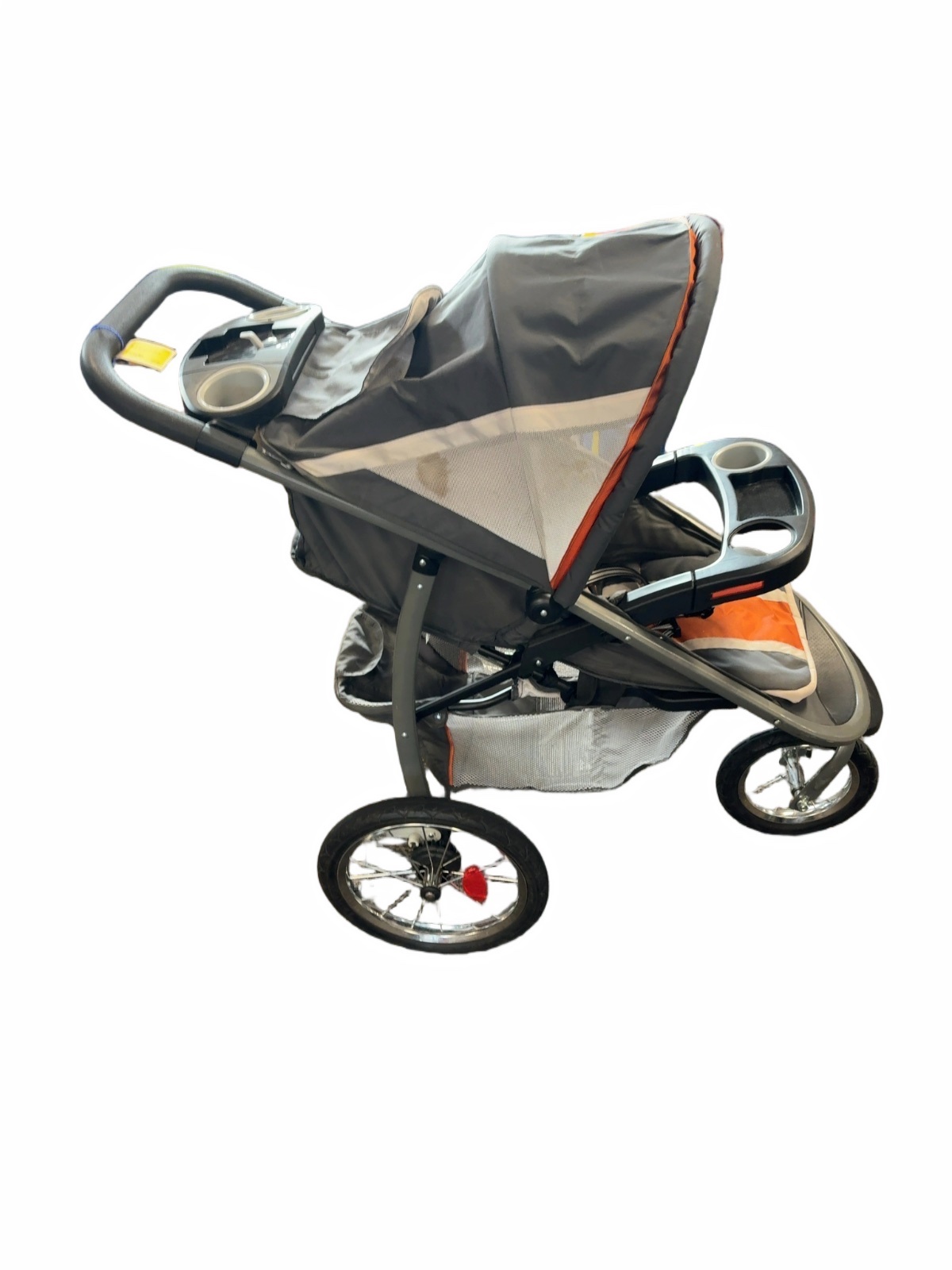 Graco Click Connect Jogging Stroller Orange / Grey Good - image 1