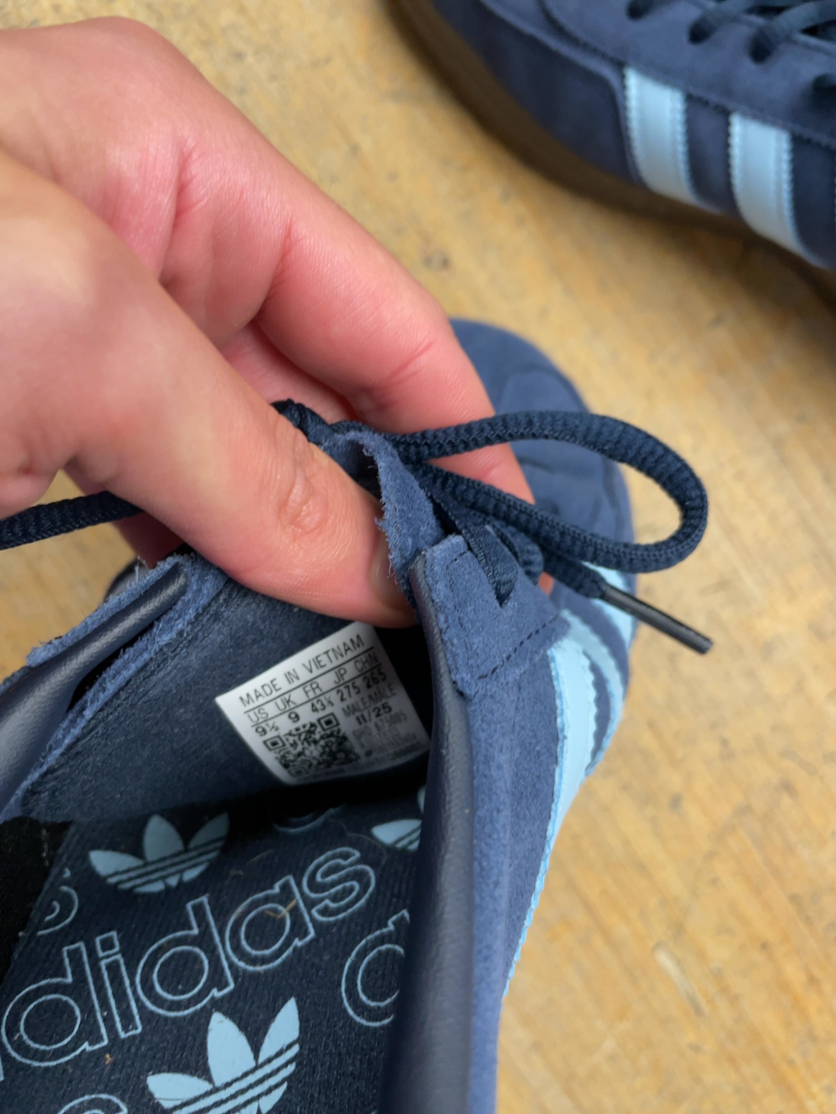 Adidas Handball Spezial Size 9.5 US Blue Sneakers