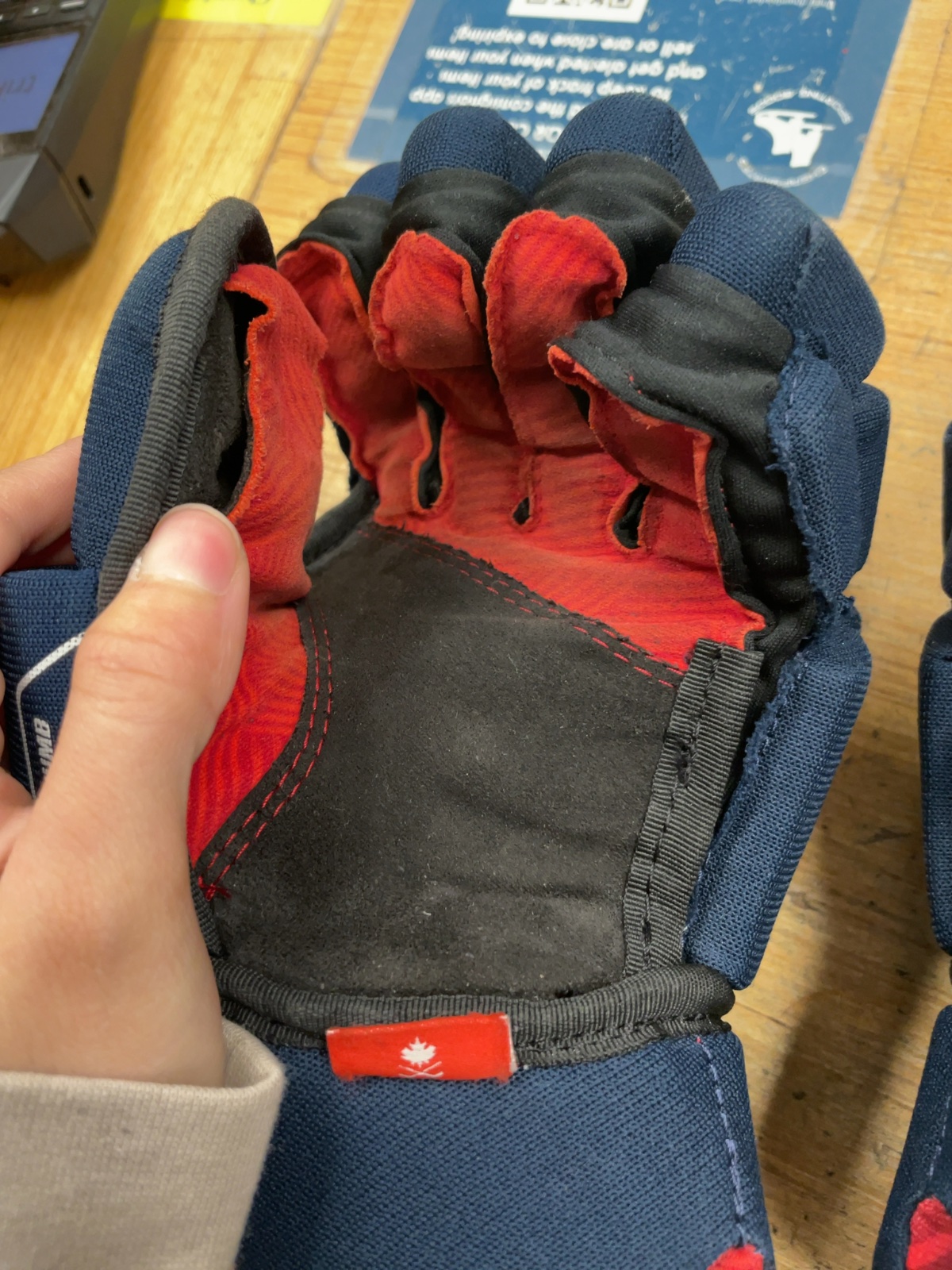 CCM NEXT 12" Hockey Gloves Navy/White/Red