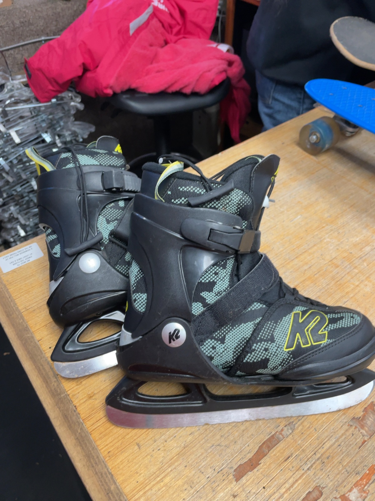 K2 Raider Ice Adjustable Ice Skates Size 4-8