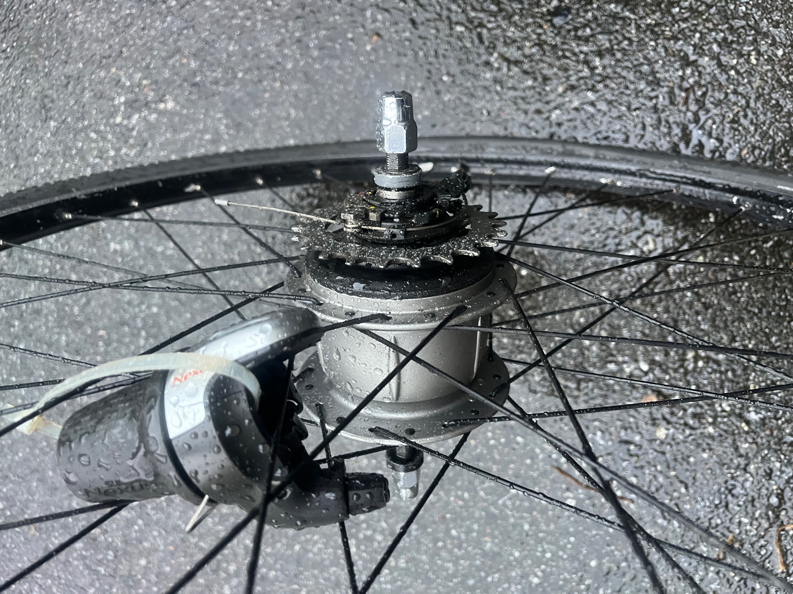 Shimano Nexus Rear Wheel With 8-Speed Internal Hub and Shifter 700C 10x141 QR