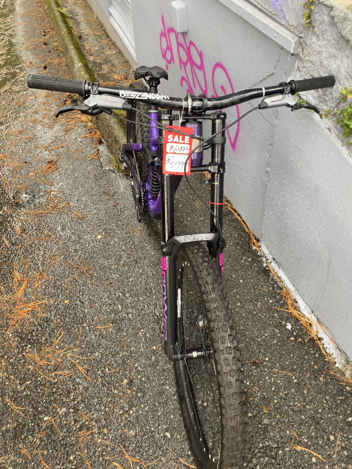 Marin Downhill Full Suspension Mountain Bike Purple Good