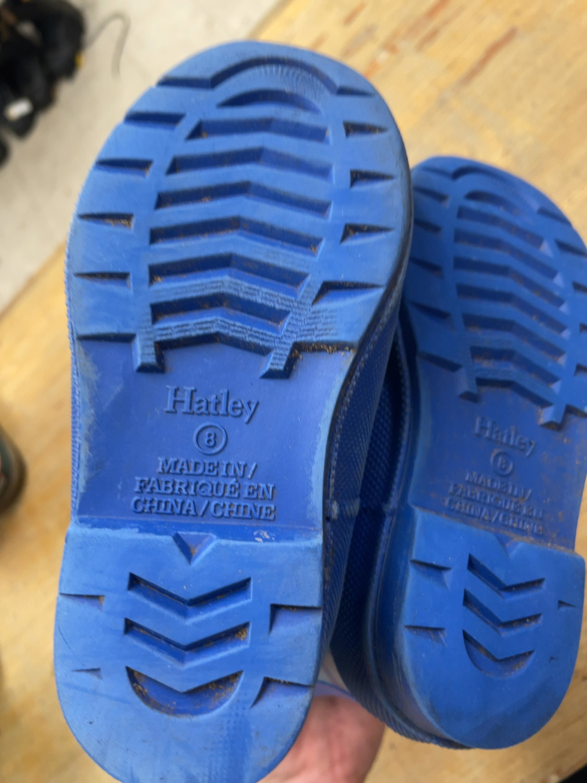Hatley Dog Print Rain Boots Size 8C