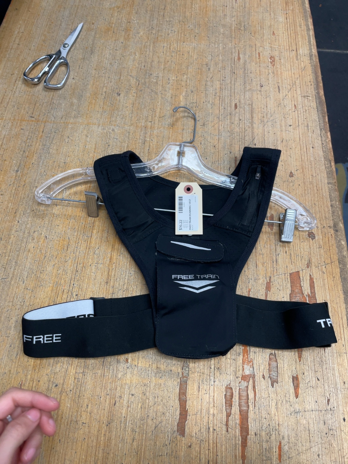 Free Train Running Vest One Size Black
