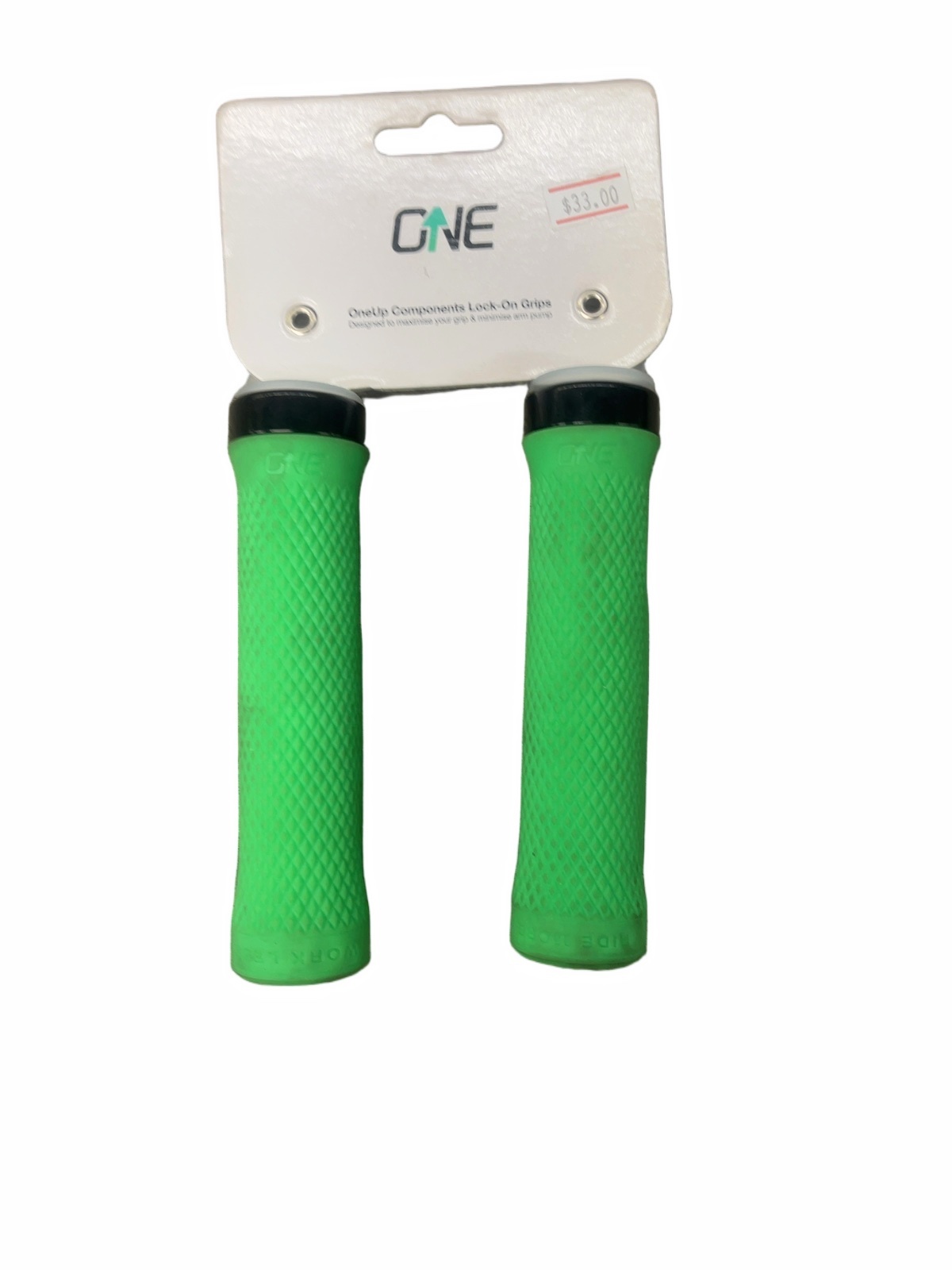 OneUp Components Lock-On Grips Green New