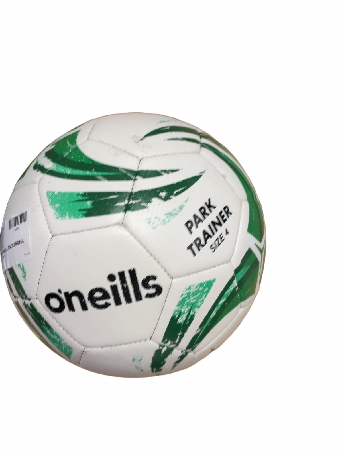 O'Neills Park Trainer Size 4 Soccer Ball White/Green