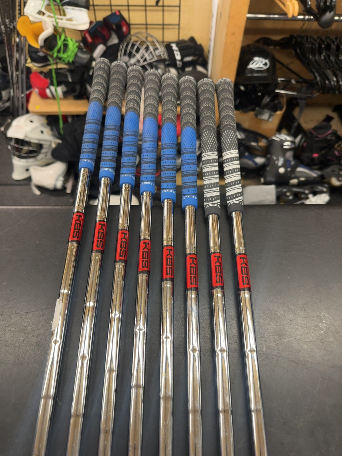 TaylorMade Tour Preferred CB Iron Set (4-PW, AW) with KBS Steel Shafts