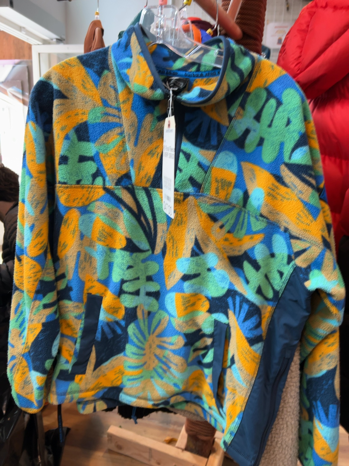 REI Co-op x Outdoor Afro Fleece Pullover Floral Good S