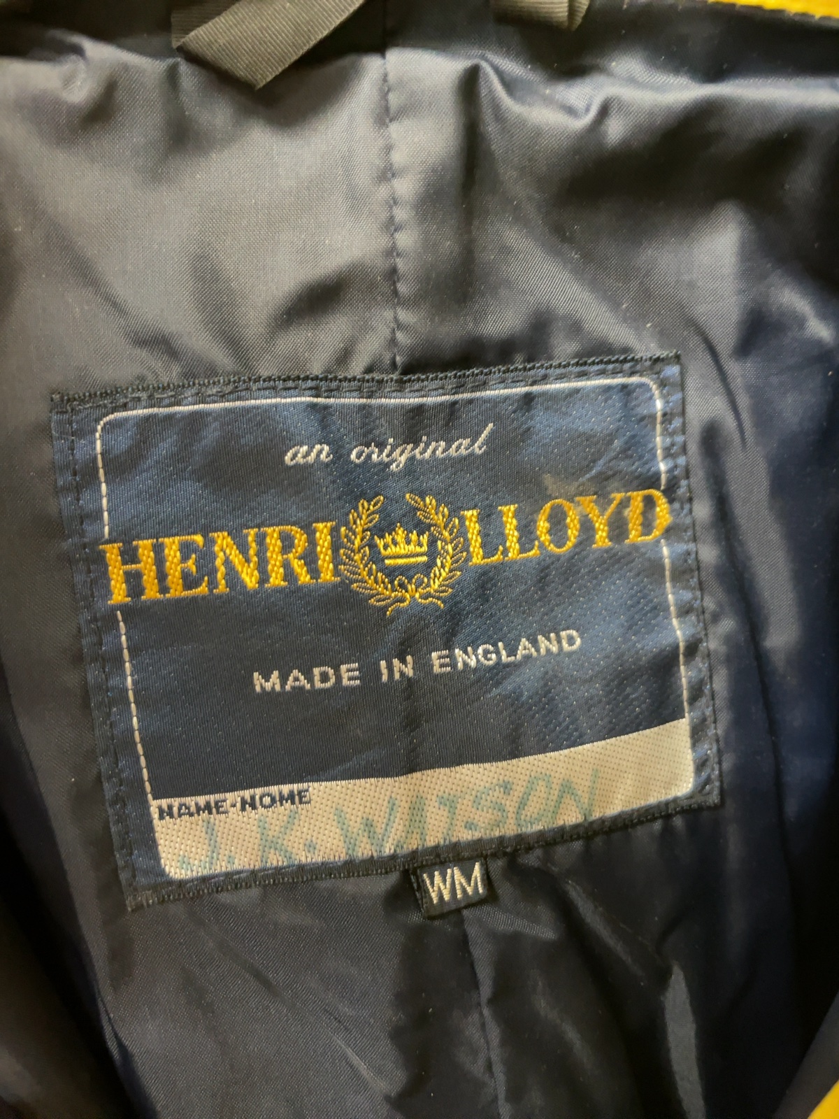Henri-Lloyd Rain Jacket Size WM