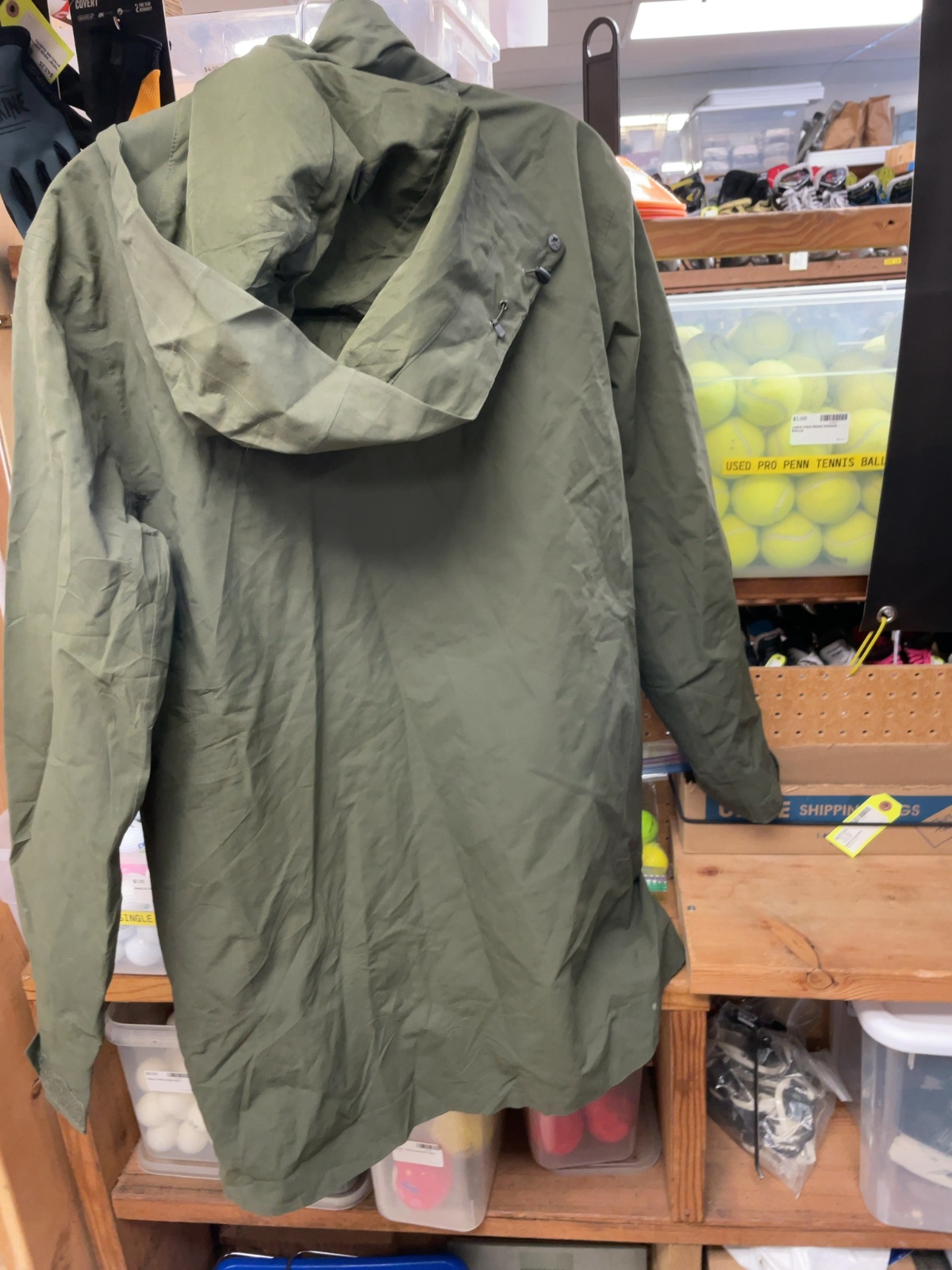 MEC Men's Rain Jacket Size M Green