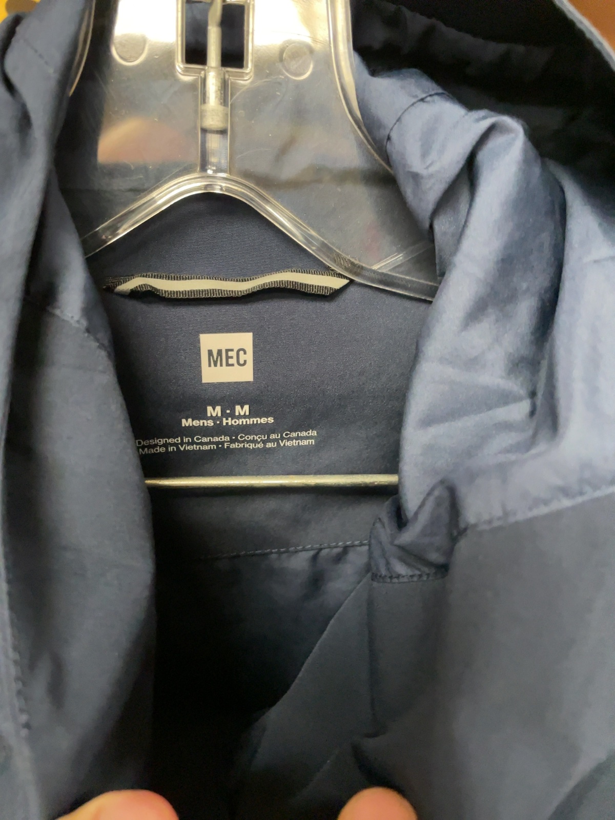 MEC Size M Men's Hooded Rain Jacket