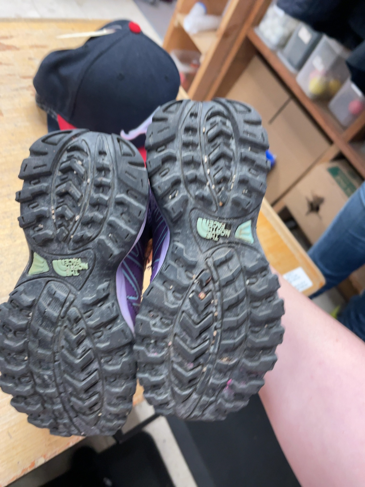 The North Face Kids Hiking Boots Size 10C Purple Orange