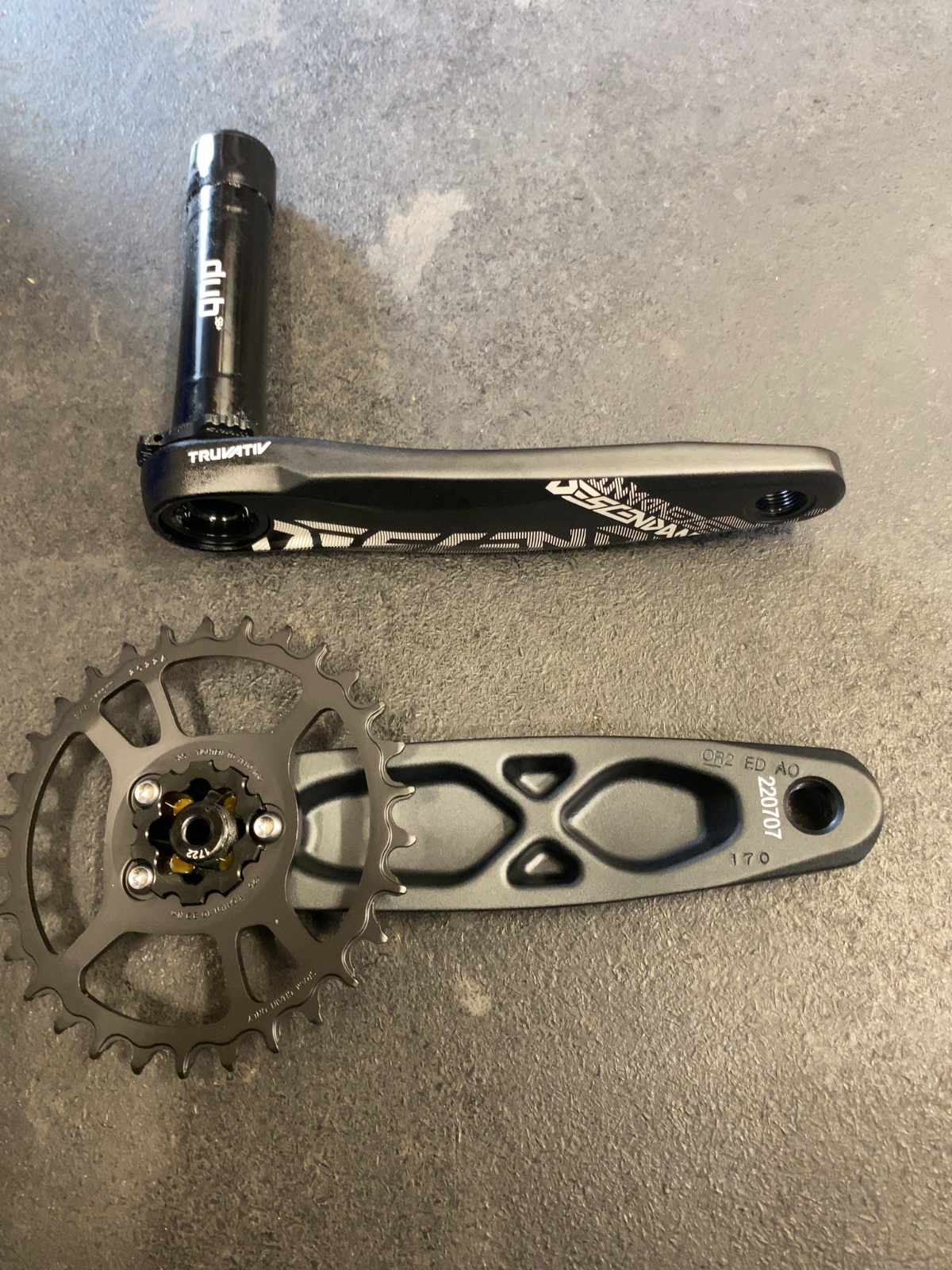 Truvativ Descendant 6K DUB Crankset Black 170mm Good
