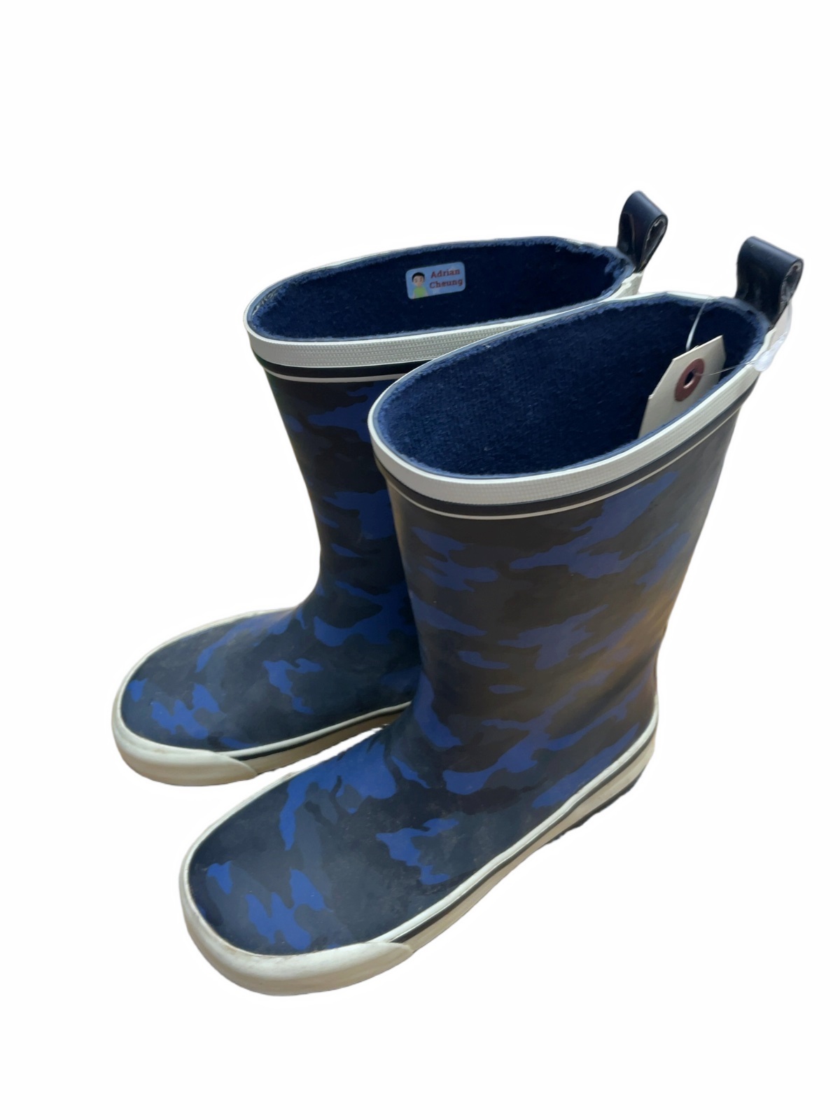 Camo Rain Boots Size 1 Youth - image 1