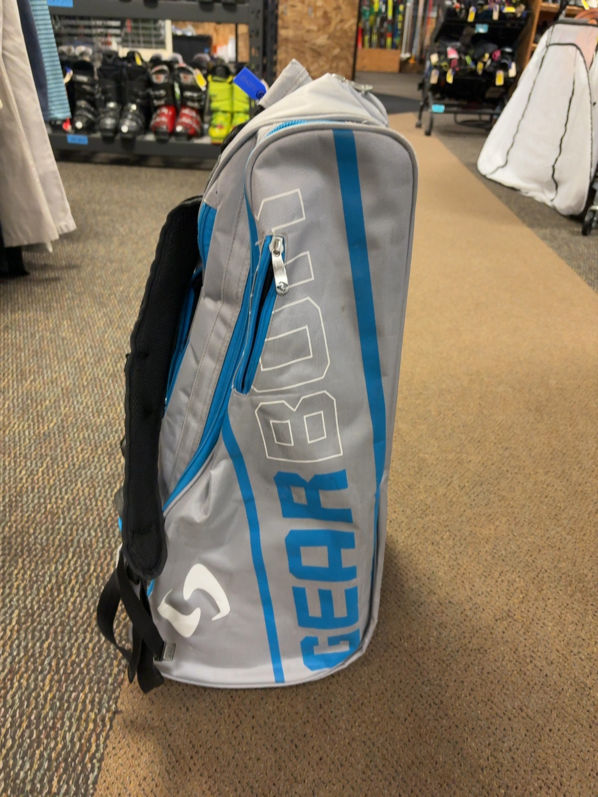 Gearbox Racquetball Tennis Bag Backpack Grey/Teal Good