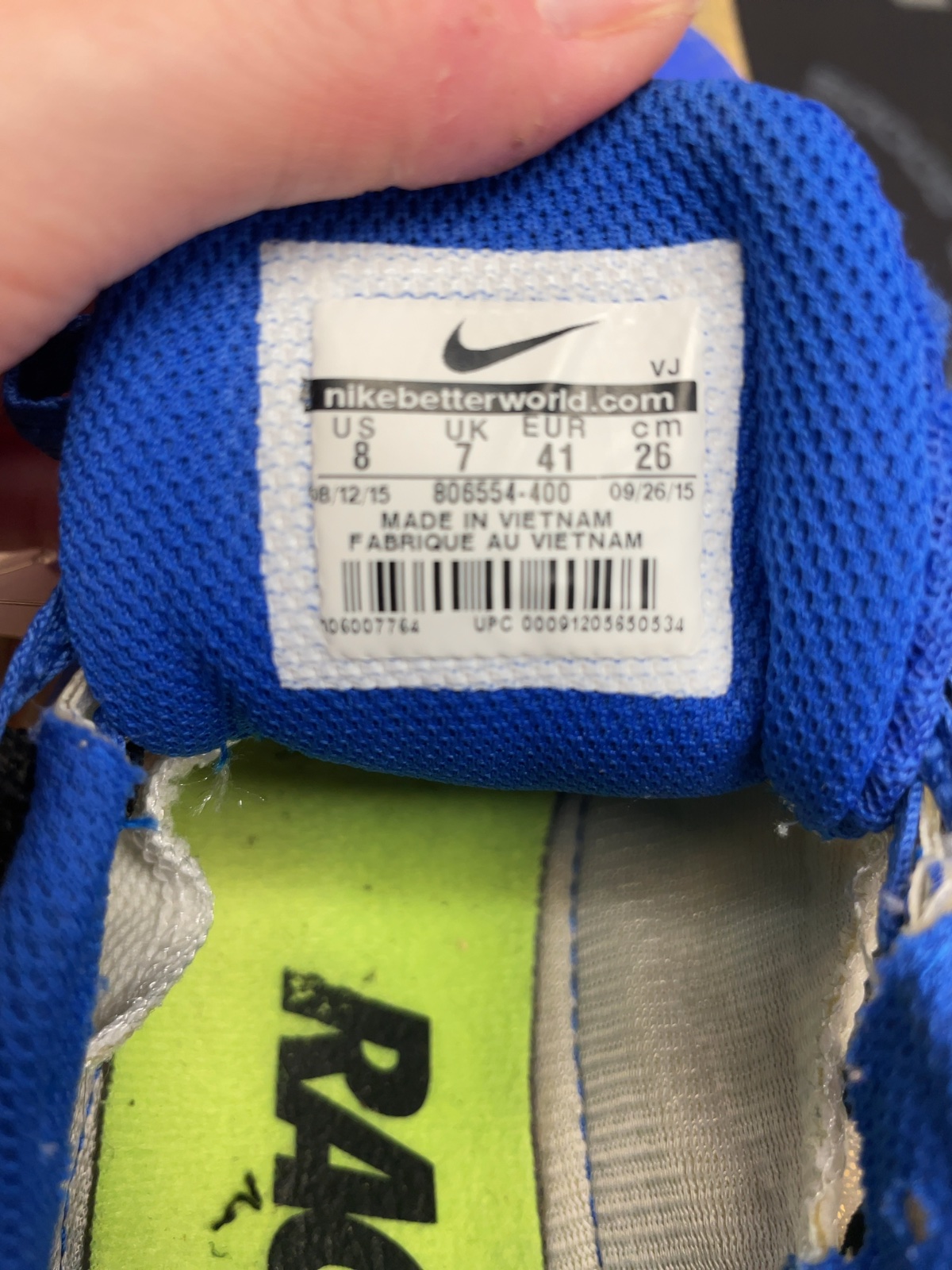 Nike Rival S Size 8 Track Spikes