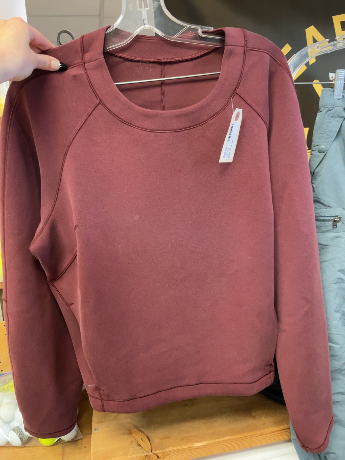 Lululemon Perfectly Oversized Crew Size 14 Maroon