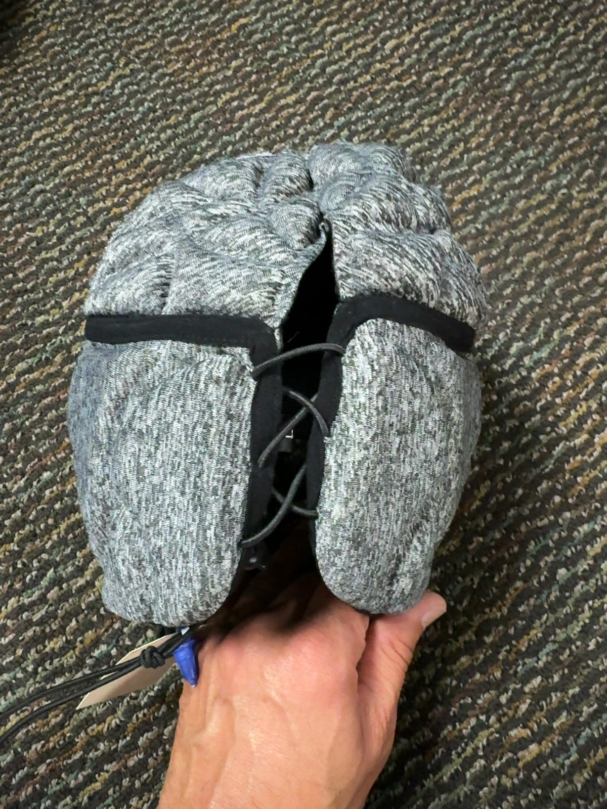 Unbranded Soft Shell Helmet Headgear Scrum Cap Grey Heather Good L