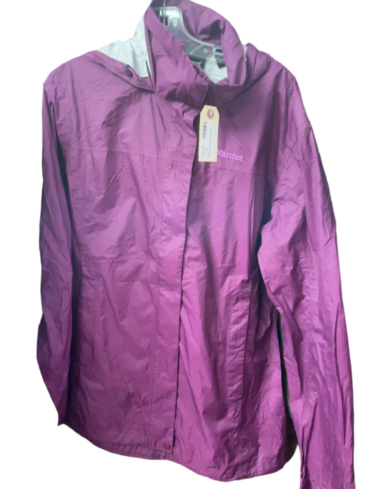 Marmot Size XL Hooded Rain Jacket Purple