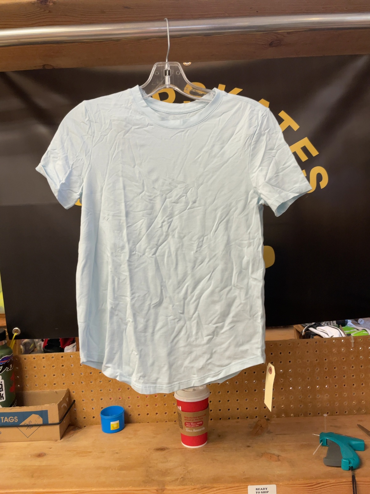 lululemon Size 4 T-Shirt Light Blue