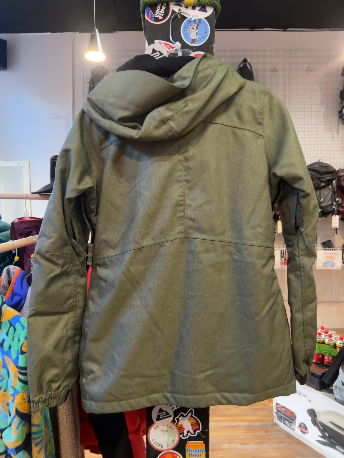 686 Snowboard Jacket Olive Green Good XS
