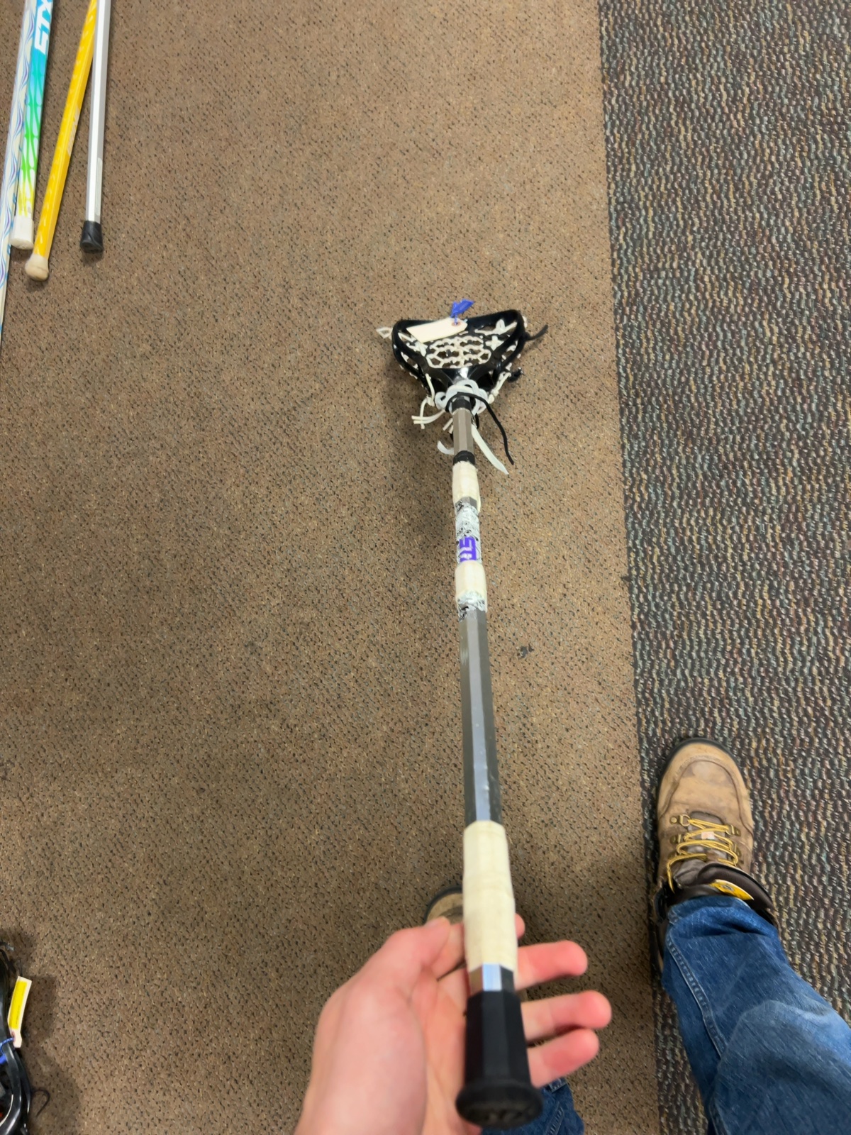 STX Lacrosse Stick Black / Silver / Purple Good