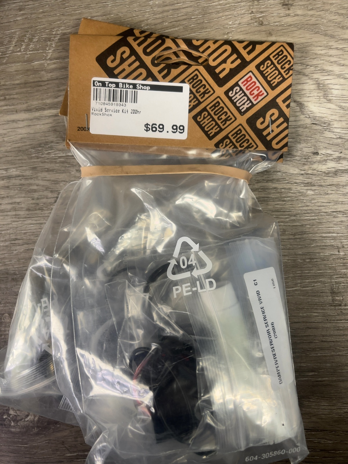 RockShox Vivid C1 Service Kit 200hr New